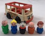 Fisher Price mini bus en 5 figuren 141 vintage compleet 80s, Verzenden, Zo goed als nieuw