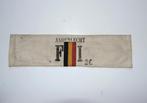 1941-45 BELGIË VERZET Brassard FRONT ONAFHANKELIJKHEID, Verzamelen, Militaria | Tweede Wereldoorlog, Ophalen of Verzenden