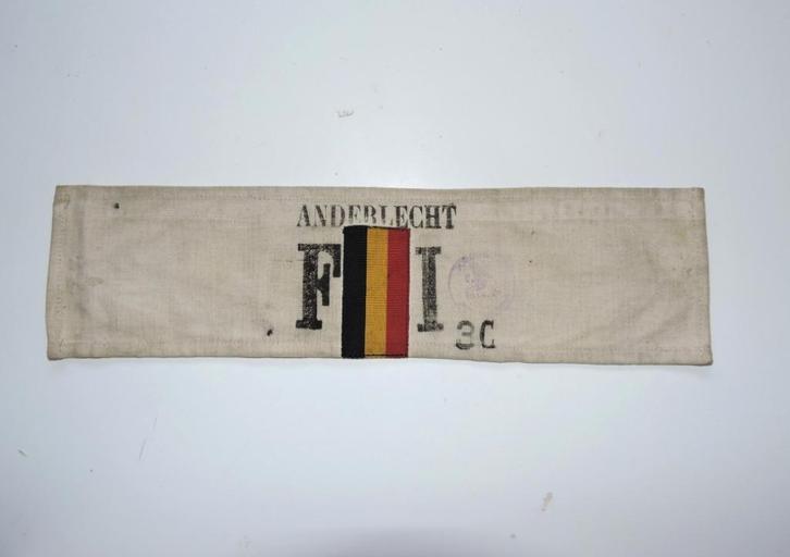 1941-45 BELGIË VERZET Brassard FRONT ONAFHANKELIJKHEID, Verzamelen, Militaria | Tweede Wereldoorlog, Ophalen of Verzenden