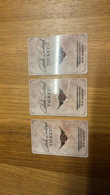 Phantasialand - Fly - Charles Lindbergh fast pass - 3 stuks disponible aux enchères