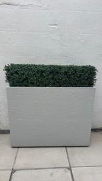 3x Hoge plantenbakken met kunsthaag 1m breed, Ophalen, Zo goed als nieuw