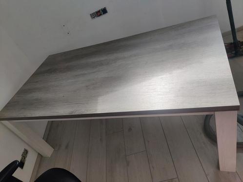 Table en bois gris - 190 (L) x 101,5 (l) x 73 (h), Maison & Meubles, Tables | Tables à manger, Utilisé, Enlèvement