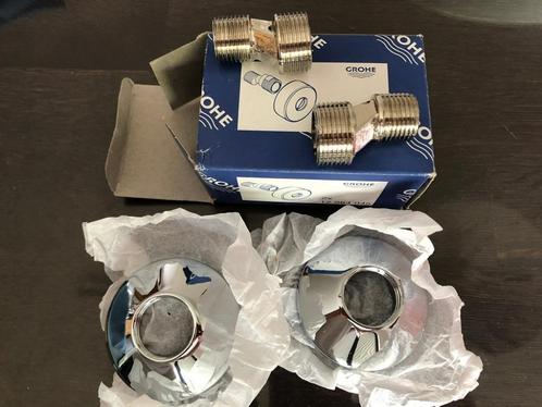 GROHE S-koppeling 2 stuks NIEUW, Doe-het-zelf en Bouw, Sanitair, Nieuw, Kraan, Chroom, Koper, Ophalen of Verzenden