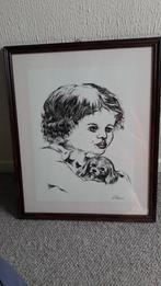 Zeefdruk Delacoux, Antiek en Kunst, Ophalen