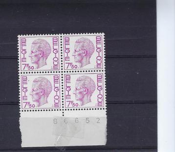 Belg. Postzegels : nr. 1754 (blokje van 4 )