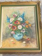 olieverfschilderij van J.J. Toulon, Stilleven met Bloemen, Antiek en Kunst, Kunst | Schilderijen | Klassiek, Ophalen