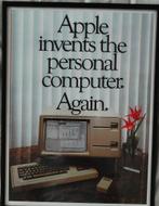 Affiche Apple vintage, Enlèvement, Utilisé, Publicité, Avec cadre