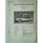 Goggomobil Isar 600 700 Vraagbaak losbladig 1959-1964 #3 Ned, Utilisé, Enlèvement ou Envoi