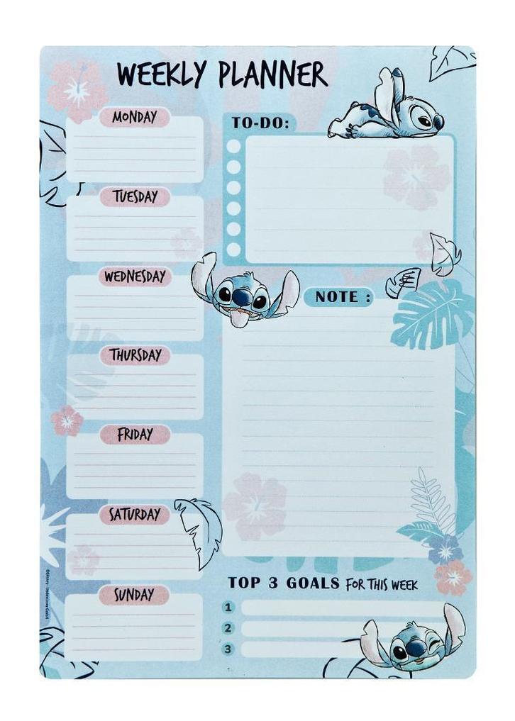 Lilo en Stitch Weekplanner - Disney, Diversen, Schoolbenodigdheden, Nieuw, Ophalen of Verzenden