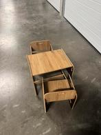 Kinderbank met tafel + 2 stoeltjes – stevig & modern, Huis en Inrichting, Ophalen, Zo goed als nieuw