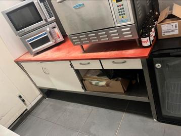 Te koop: Horeca werktafel / snijtafel met opbergruimte – RVS, Zakelijke goederen, Horeca | Food, Ophalen of Verzenden