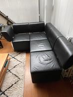 Salon design en cuire modulable et deux fauteuils, Comme neuf, 200 à 250 cm, Design, Cuir