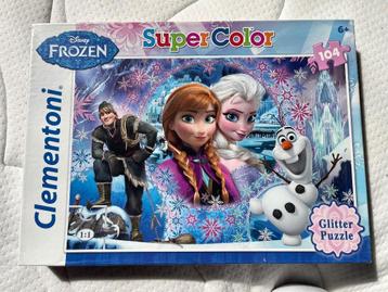 Puzzle Clementoni Glitter « Reine des neiges » - 104 pcs - 6 beschikbaar voor biedingen