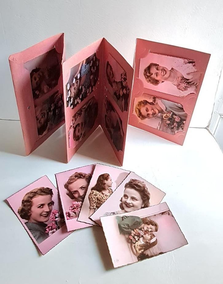 17 romantische RETRO postkaarten JP Paris ca 1950, Verzamelen, Retro, Overige typen, Ophalen of Verzenden