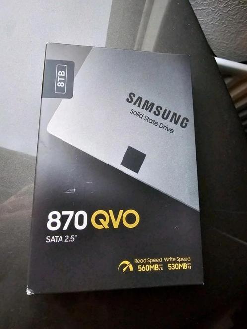 Samsung 870 QVO 8TB 2.5" SATA III Internal SSD (MZ-77Q8T0BW), Computers en Software, Harde schijven, Gebruikt, Intern, SSD, SATA
