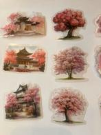 Scrapbooking 50 stickers met roze bomen, Hobby & Loisirs créatifs, Scrapbooking, Enlèvement, Neuf