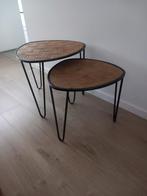 2 leuke bijzettafeltjes, Huis en Inrichting, Ophalen, Hout