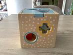 Cube jouet en bois avec formes (14x14 cm), Envoi, Comme neuf, Puzzles