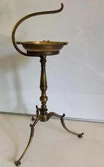 Grote asbak op vintage koper/koperen statiefpoten., Ophalen, Koper