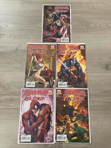 Spiderman - Red Sonja #1 tot #5 beschikbaar voor biedingen
