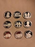 9 zilverenmunten 999, Postzegels en Munten, Ophalen