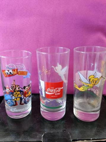 Coca cola glazen Disney, Verzamelen, Glas en Drinkglazen, Verzenden, Zo goed als nieuw, Frisdrankglas