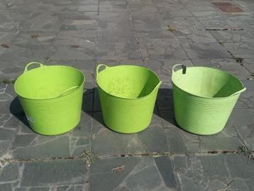3 flexibele tuinmanden  beschikbaar voor biedingen