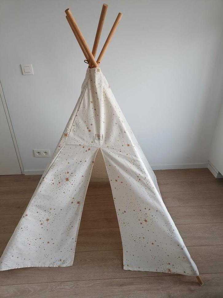 Tipi tent - Nobodinoz Phoenix tipi - Gold Stella / Natural, Enfants & Bébés, Jouets | Tentes de jeu, Neuf, Enlèvement