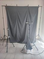 Ensemble studio flash/trépied/fond/parapluie, TV, Hi-fi & Vidéo, Enlèvement, Comme neuf