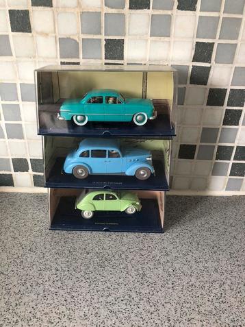 3 auto's 1:43 - kuifje - moulinsart beschikbaar voor biedingen