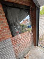 Glazen deur met scharnieren en handvat, Doe-het-zelf en Bouw, Ophalen, Gebruikt, 80 tot 100 cm, Binnendeur