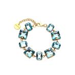 Les Cordes Nieuwe blauw/goudkleurige armband kaartje hangt e, Handtassen en Accessoires, Armbanden, Ophalen of Verzenden, Nieuw