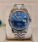 Rolex datejust azzuro dial, Handtassen en Accessoires, Ophalen of Verzenden, Nieuw, Polshorloge, Rolex