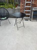 Tuintafeltje mat zwart, Tuin en Terras, Ophalen, Gebruikt