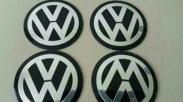 Autocollants/logos pour couvre-jantes VW 90 mm