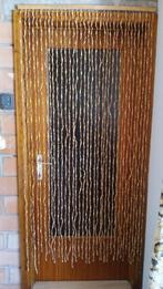Vliegengordijn-deurgordijn met houten kralen, Doe-het-zelf en Bouw, Deuren en Vliegenramen, Ophalen, Gebruikt, 80 tot 100 cm, Hordeur