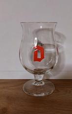 13cm klein glaasje Duvel, bierglas met rode D 16,5 cl, Comme neuf, Duvel, Enlèvement ou Envoi, Verre ou Verres