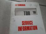 Informations sur le service Yamaha Tdr250 ypvs rdlc, Yamaha