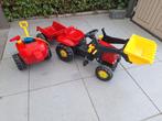 Speelgoedtractor met attributen, Ophalen