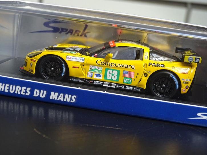 Chevrolet Corvette Le Mans 2009 Winner Classe Spark 1/43, Hobby en Vrije tijd, Modelauto's | 1:43, Zo goed als nieuw, Auto, Overige merken