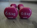 Halters voor fitness 2x0,5 kg Domyos, Ophalen of Verzenden, Zo goed als nieuw, Armen, Halterset