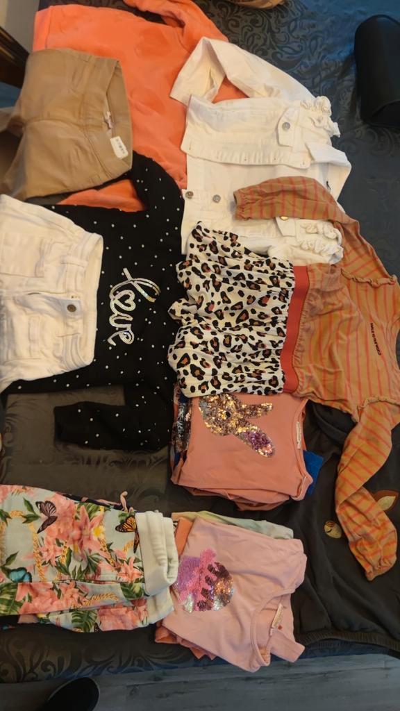 2 zakken vol meisjes kledij maat 128, Kinderen en Baby's, Kinderkleding | Kinder-kledingpakketten, Zo goed als nieuw, Maat 128