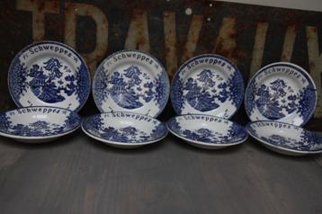 8 sous-verres à gin tonic SCHWEPPES LUNEVILLE bleu blanc, Enlèvement