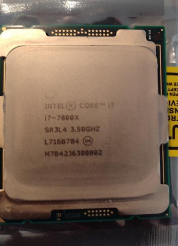 Intel i7 7800x disponible aux enchères