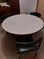 Retro Tafel/Stoelen, Huis en Inrichting, Ophalen, Gebruikt, 100 tot 150 cm, Rond