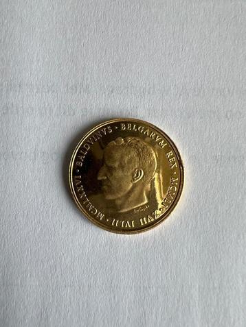 gouden munt Boudewijn 1976 beschikbaar voor biedingen