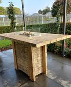 Vuurtafel bartafel tuintafel hangtafel sloophout balken., Tuin en Terras, Verzenden, Nieuw