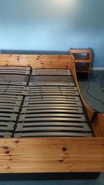 Lit 2 personnes avec sommiers à lattes électrique., Maison & Meubles, Chambre à coucher | Matelas & Sommiers, Enlèvement, Utilisé