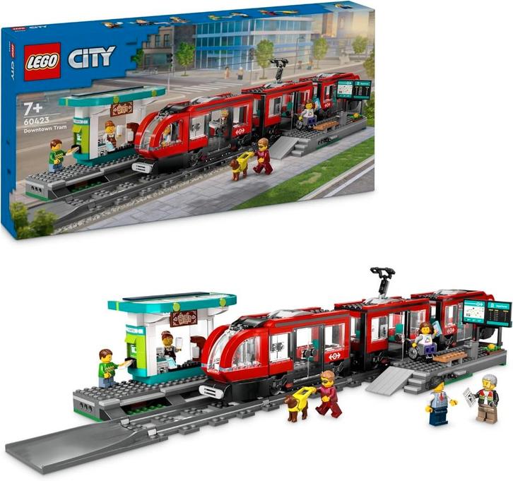 Neuf - Lego - Le tramway et la station du centre-ville 60423, Enfants & Bébés, Jouets | Duplo & Lego, Neuf, Lego, Ensemble complet
