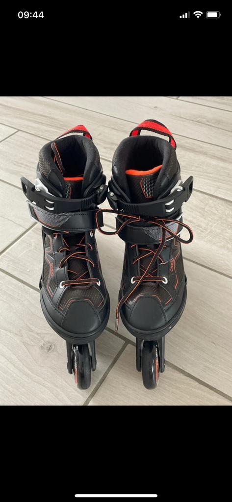 Rollers 35-38 casi neuf, Sport en Fitness, Skeelers, Gebruikt, Inline skates 4 wielen, Overige merken, Kinderen, Verstelbaar, Ophalen
